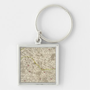Urban areas of Germany 2 Keychain