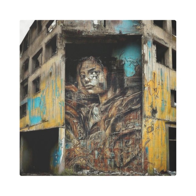 Urban Art on Abandoned Building (Front)
