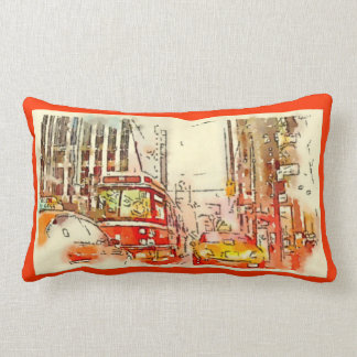Urban Art, Throw Pillow, Toronto Lumbar Pillow