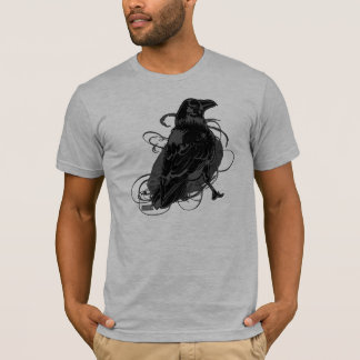 Urban Artistic LoneCrow Black T-Shirt