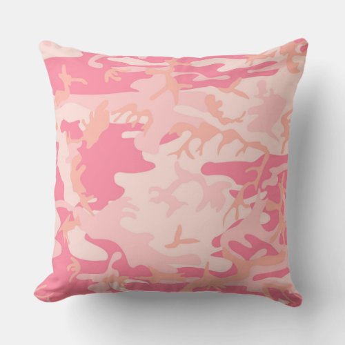 Urban Baby Pink Camo Pillow