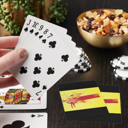 Urban Banner Red Yellow Playing Cards