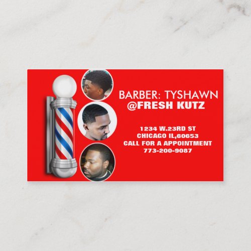 URBAN BARBER SHOP BUSINESS CARDS