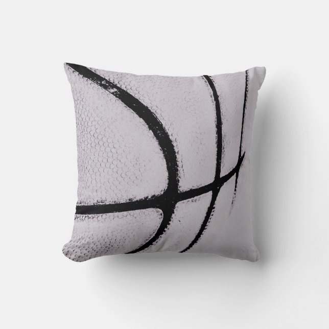urban basketball ball throw pillow (Front)