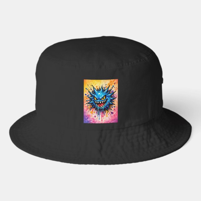 "Urban Beast" Graffiti Bucket Hat (Front)
