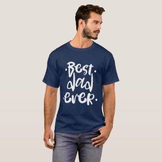 Urban Best Dad Ever Black Typography Gift for Dad T-Shirt