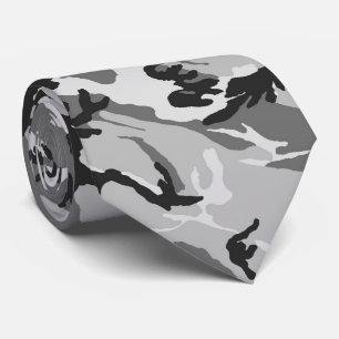 Urban Black & Grey Camouflage Neck Tie