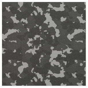 Urban Black White Camouflage Camo Military Fabric