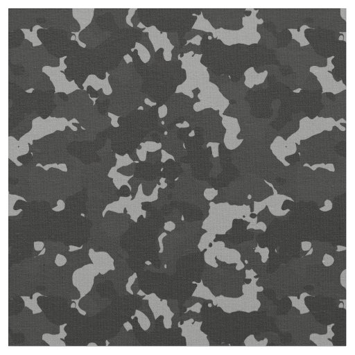 Urban Black White Camouflage Camo Military Fabric