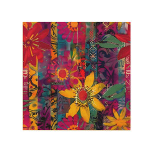 Urban Bloom Vivid Graffiti Flower Explosio Poster