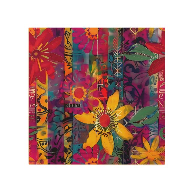 Urban Bloom  Vivid Graffiti Flower Explosio Poster (Front)