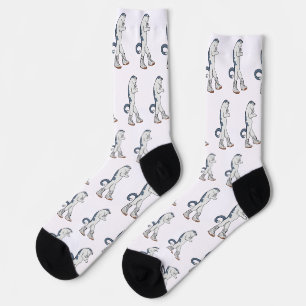 Urban Boxer Cat in Sneaker Walk Fighter Socks