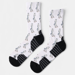 Urban Boxer Cat in Sneaker Walk Fighter Socks