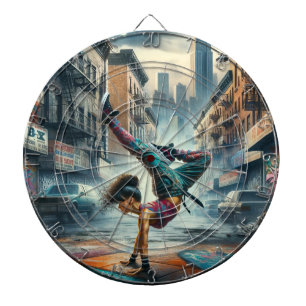 Urban Breakdance Street Art NYC Design Dart Board