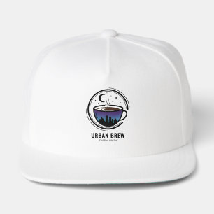 Urban Brew City Skyline Coffee Snap Back Hat