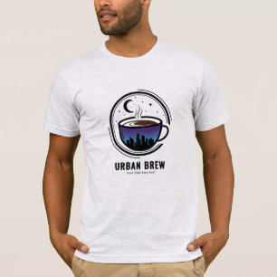 Urban Brew City Skyline Coffee T-Shirt