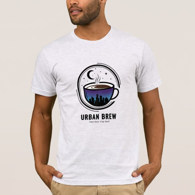 Urban Brew City Skyline Coffee T-Shirt (Front)