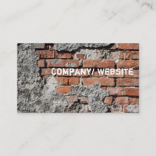 Urban Brick Graffiti Business Card