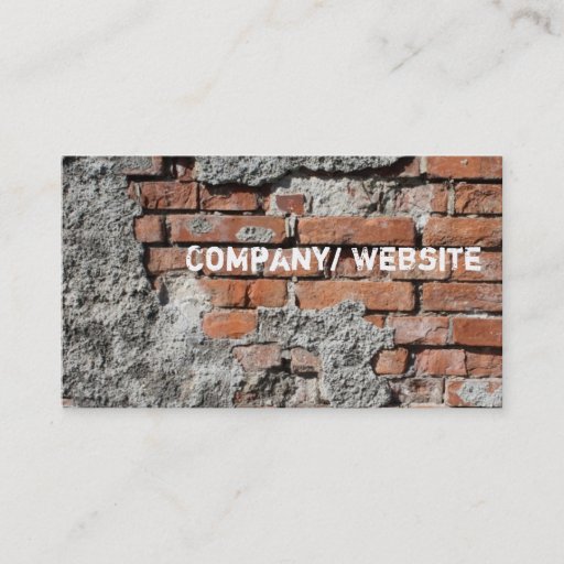 Customizable Urban Brick Graffiti Business Card Template