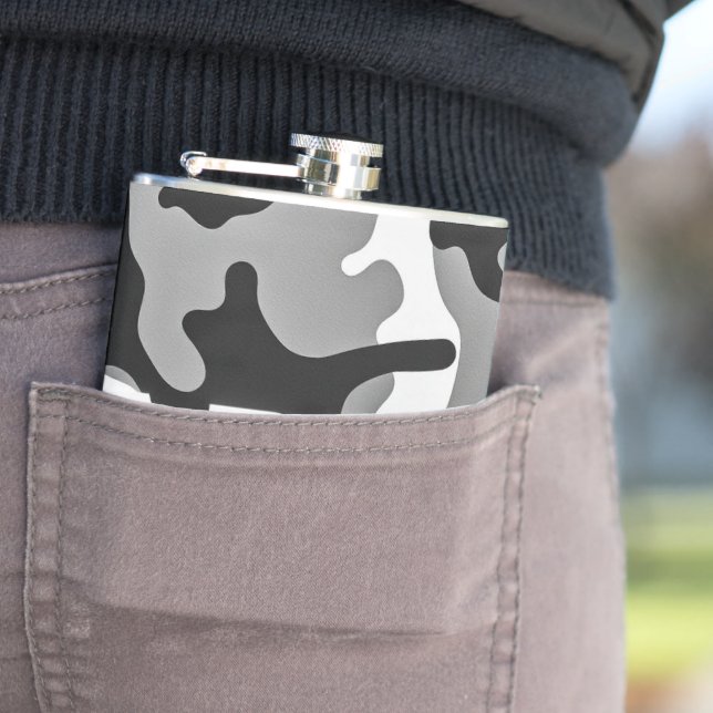 Urban Camo Army Flask (In Situ)