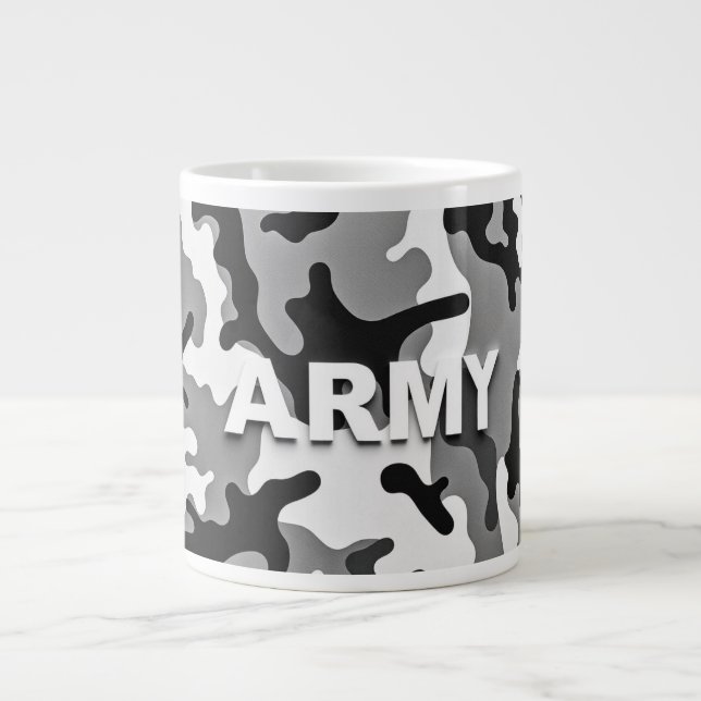 Urban Camo Army Giant Coffee Mug (Front)