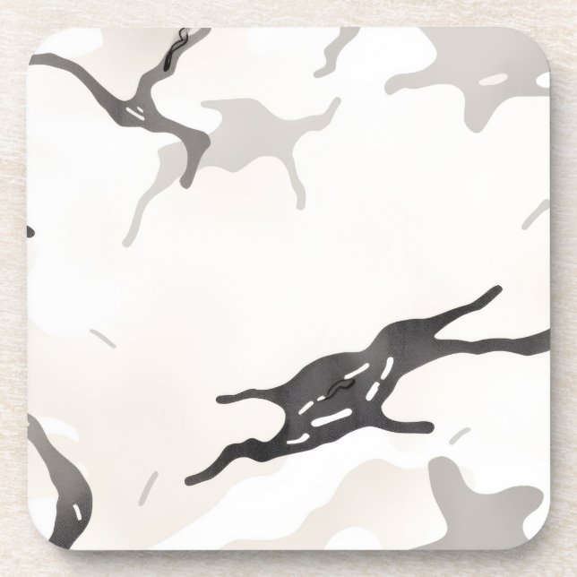 Urban camo beverage coaster (Front)