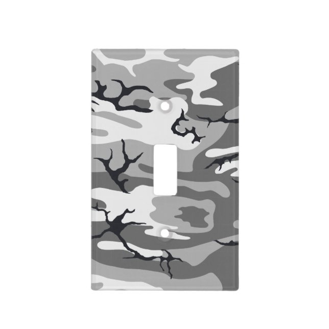 Urban Camo Light Switch Cover (Front)