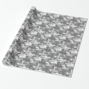 Urban Camo Masculine Wrapping Paper