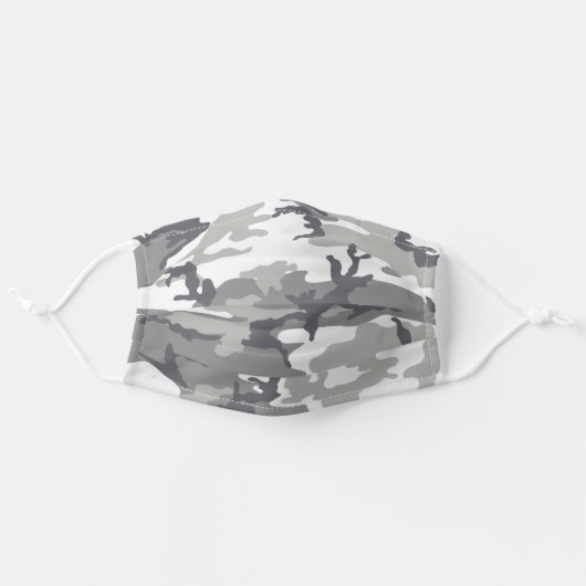 Urban Camo Pattern Adult Cloth Face Mask (Front, Unfolded)