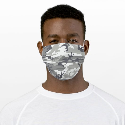 Urban Camo Pattern Adult Cloth Face Mask (Worn)