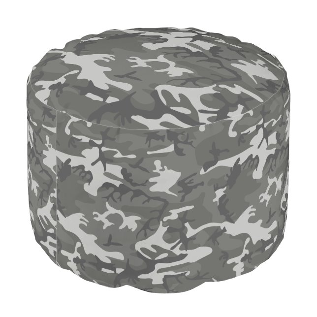 Urban Camo Pouf (Angled Back)