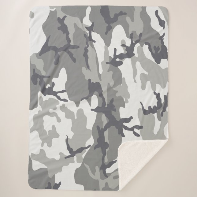 Urban Camo Sherpa Blanket (Front)