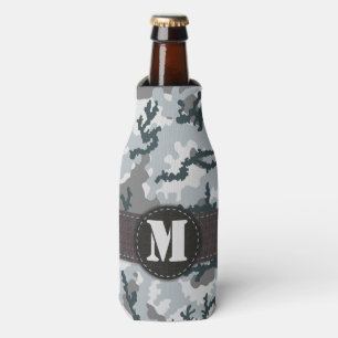 Urban camouflage bottle cooler