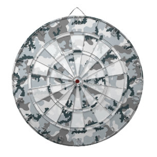 Urban camouflage dart board