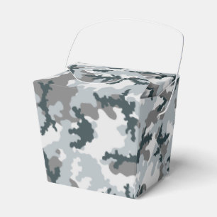 Urban camouflage favor boxes