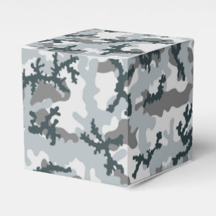Urban camouflage favor boxes