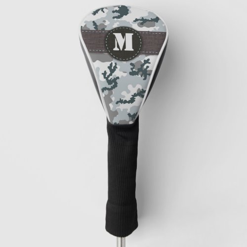Urban camouflage golf head cover