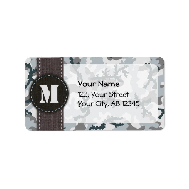 Urban camouflage label (Front)
