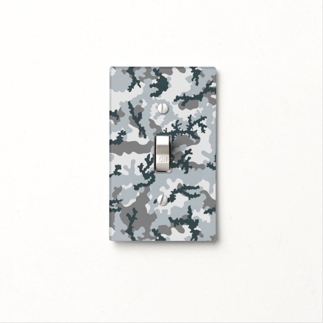 Urban camouflage light switch cover (In Situ)