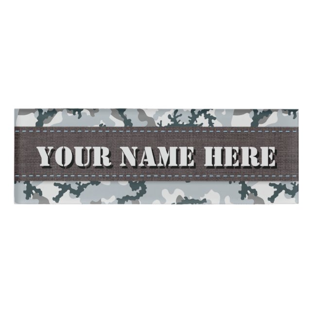 Urban camouflage name tag (Front)
