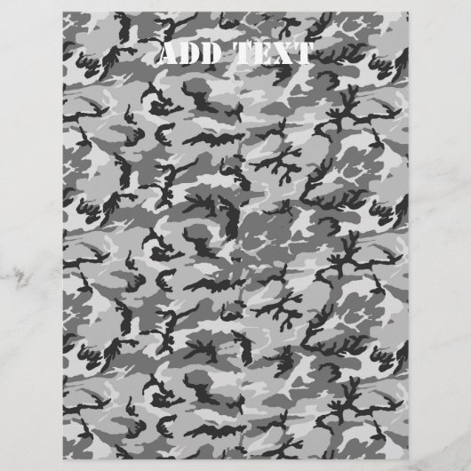 Urban Camouflage Pattern - Black & Grey (Front)
