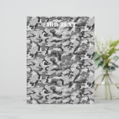 Urban Camouflage Pattern - Black & Grey (Standing Front)