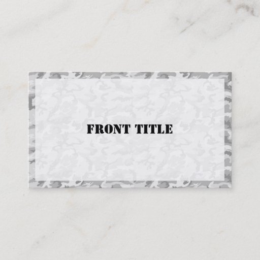 Customizable Urban Camouflage - Black & Grey - Lightened Business Card Templates