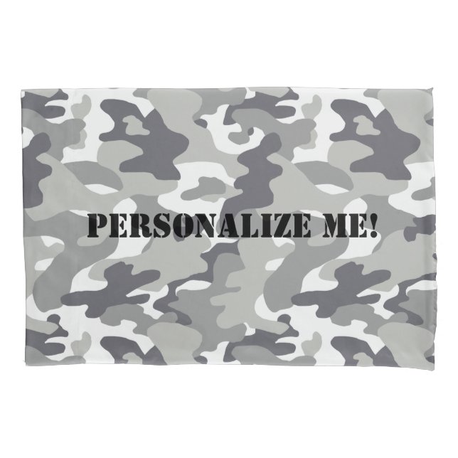Urban Camouflage Pattern Pillow Case (Front)