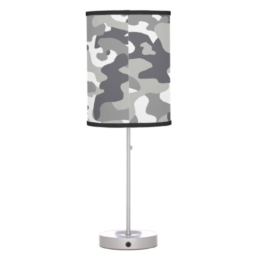 Urban Camouflage Pattern Table Lamp (Back)