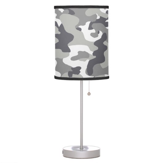 Urban Camouflage Pattern Table Lamp (Left)
