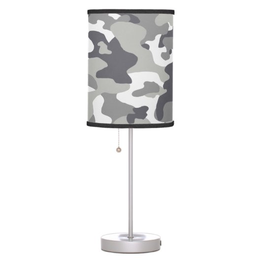 Urban Camouflage Pattern Table Lamp (Right)