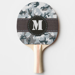 Urban camouflage Ping-Pong paddle
