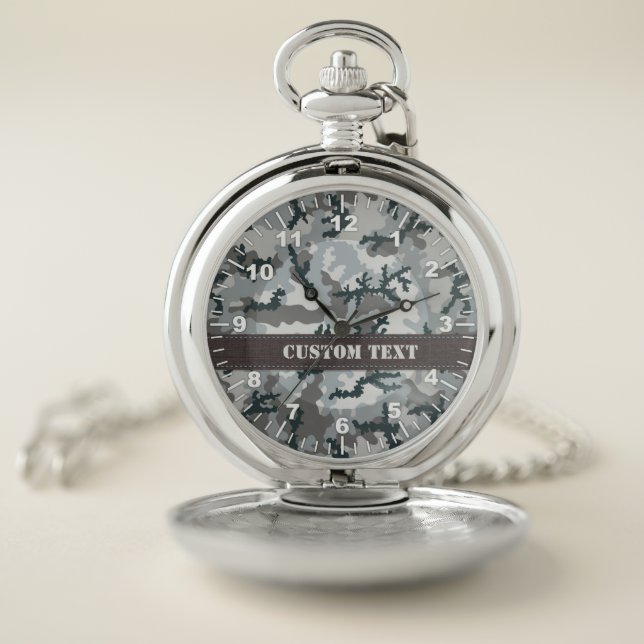 Urban Camouflage Pocket Watch (Inside)