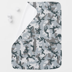 Urban camouflage swaddle blanket